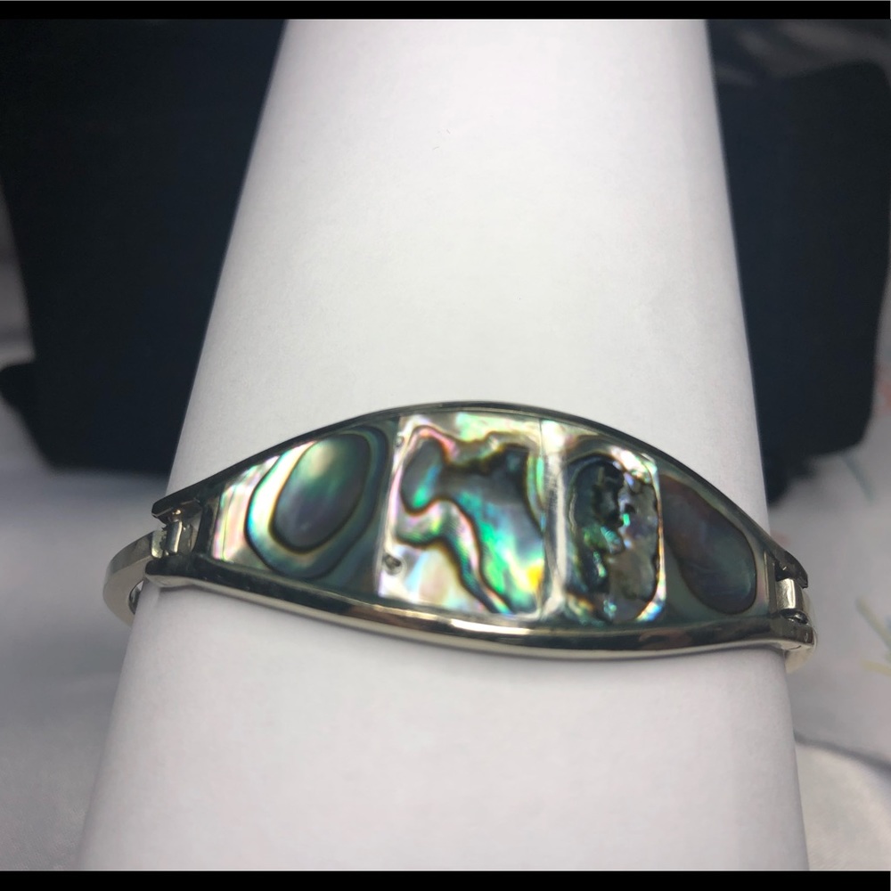 Silver and Abalone bracelet
